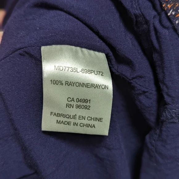 Carolina Belle Montreal Floral Sleeveless Dress Size 8 Navy Yellow - Picture 4 of 12